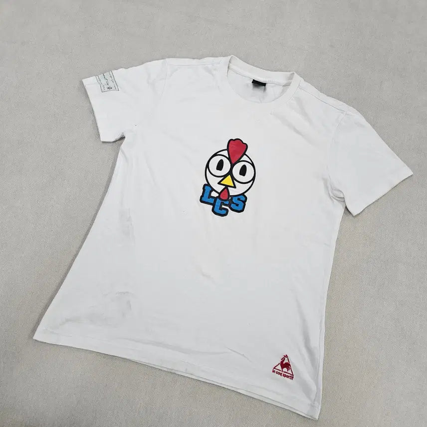 [BUNJANG] Le Coq Sportif Printing Logo Short Sleeve T-Shirt / 100 르꼬끄 프린팅 로고 반팔 티 0709Y