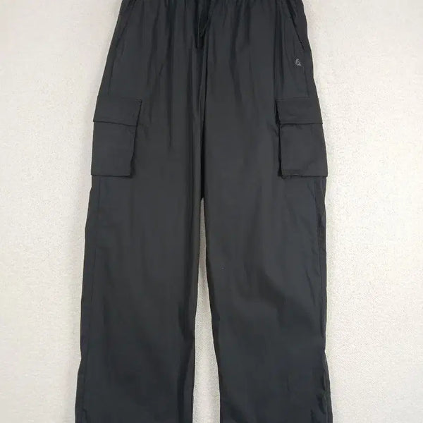 [BUNJANG] MOVE Women's Black Wide Cargo Jogger Pants / MOVE 여성 블랙 와이드 카고 조거 바지(28~30)