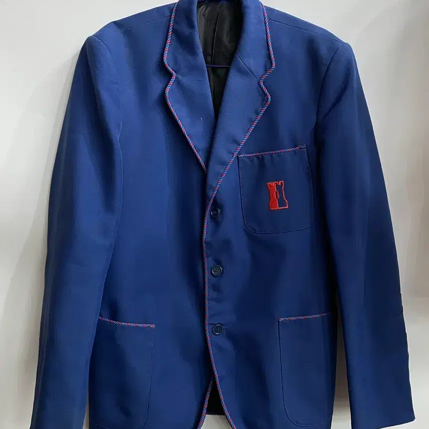 [BUNJANG] Lester Bowden Navy Preppy Crest Blazer Jacket / [Lester Bowden] 네이비 프레피 크레스트 블레이저 자켓 3.9