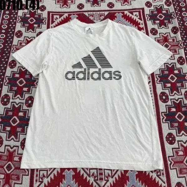 [BUNJANG] Adidas Short Sleeve T-Shirt White M / 아디다스 반팔 티셔츠 화이트 M 0710