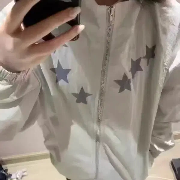 [BUNJANG] Star Pattern Zip-Up Jacket / 별 패턴 집업 자켓