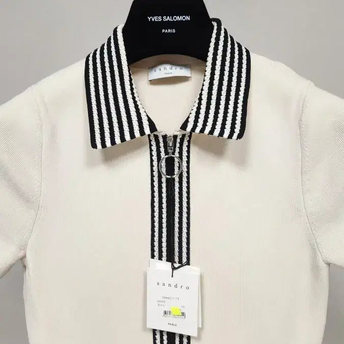 [BUNJANG] Sandro Zip-Up Dress Ivory / 산드로 집업 원피스 아이보리