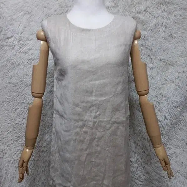 [BUNJANG] Theory 100% Linen Sleeveless Dress / 띠어리 정품 마소재 여자 여름용 여성 린넨 민소매티셔츠원피스55