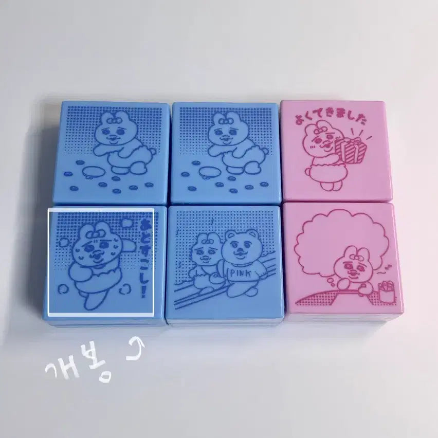 [BUNJANG] Pantsu Usagi Stamp Gacha Bundle Set / (일괄) 오빤쮸우사기 빤쮸토끼 스탬프 가챠