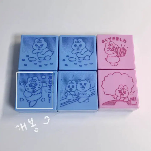 [BUNJANG] Pantsu Usagi Stamp Gacha Bundle Set / (일괄) 오빤쮸우사기 빤쮸토끼 스탬프 가챠