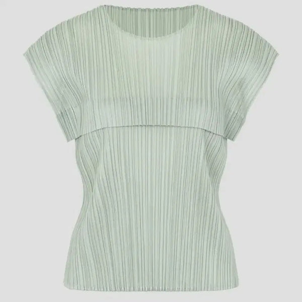 [BUNJANG] Issey Miyake Pleats Please 6th Month Monthly Top Pastel Green Size 5 / 이세이미야케 플리츠플리즈 탑 6월 먼슬리 탑 파스텔 그린 5사이즈