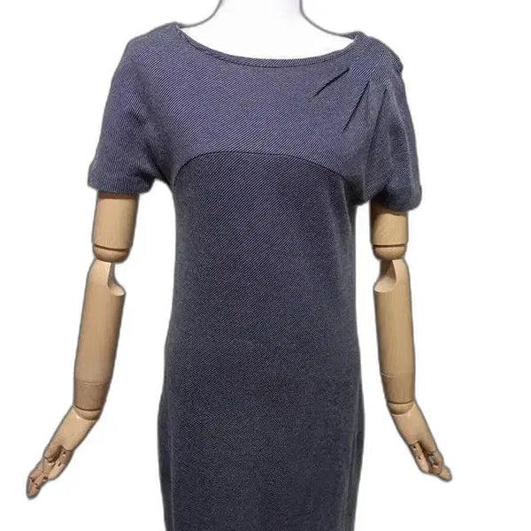 [BUNJANG] Hugo Boss Asymmetrical Off-Shoulder Short-Sleeve Summer Dress / 휴고보스 정품 언발란스 오프숄더 여자 여름용 여성 반팔원피스82-84