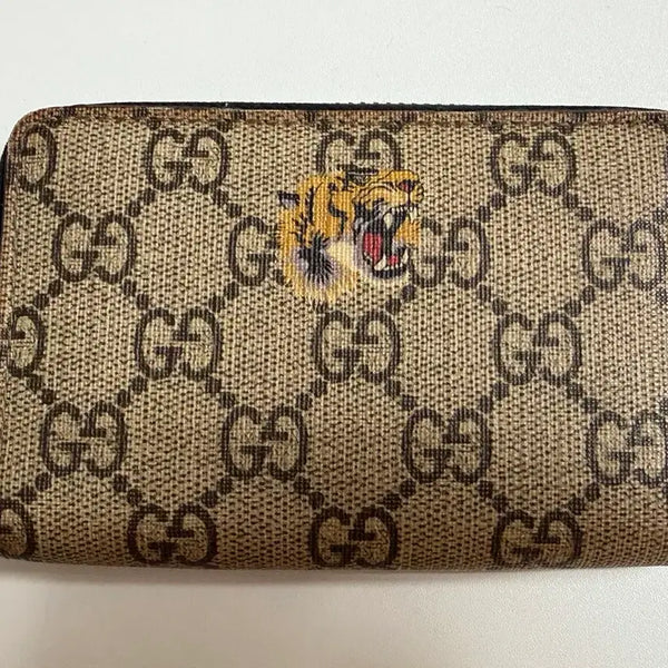 [BUNJANG] Gucci Tiger GG Zip Card Holder / 구찌 타이거 GG 지퍼 카드지갑