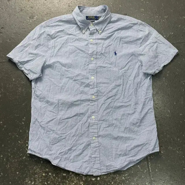 [BUNJANG] Polo Ralph Lauren New Linen Stripe Shirt / 100 폴로 랄프로렌 신형 린넨 스트라이프 셔츠