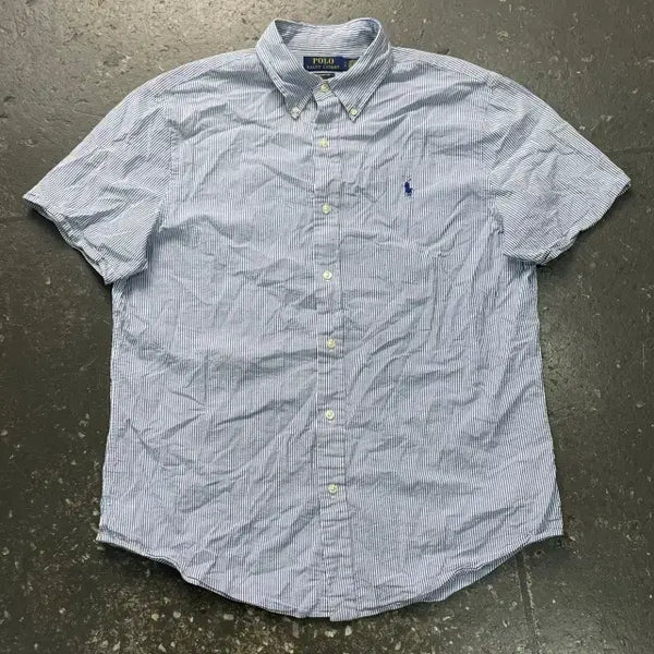 [BUNJANG] Polo Ralph Lauren New Linen Stripe Shirt / 100 폴로 랄프로렌 신형 린넨 스트라이프 셔츠