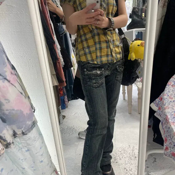 [BUNJANG] Hysteric Glamour Vintage Check Shirt / 히스테릭 글래머 빈티지 체크 셔츠