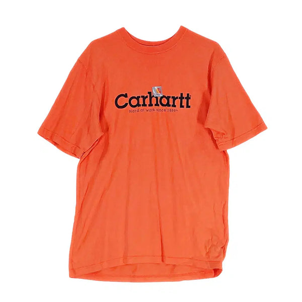 [BUNJANG] Carhartt Men's Oversized Fit Short Sleeve T-Shirt Orange / 칼하트 남성 워크웨어 오버핏 반팔티 95 오렌지 00645