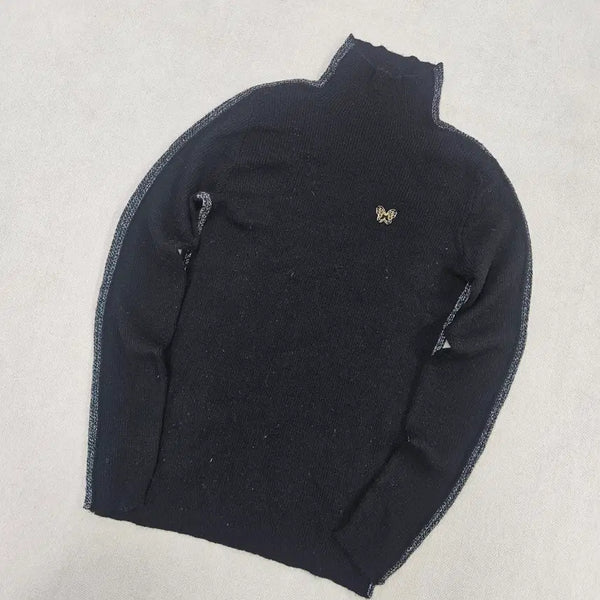 [BUNJANG] Anna Sui Vintage Black Turtleneck Knit / 55 안나수이 여성 빈티지 블랙 터틀넥 니트 0709Y