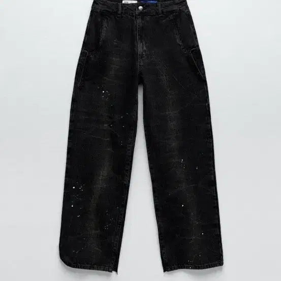 [BUNJANG] Zara x Ader Error Black Denim Slit Jeans / 자라 아더에러 흑청 슬릿진