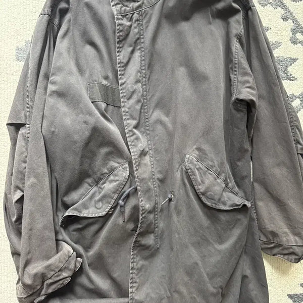 [BUNJANG] Perenn Mods Parka Charcoal Gray / [1] 퍼렌 - 모즈파카 차콜그레이 1회착