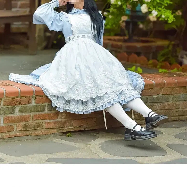 [BUNJANG] ZJ Story Alice Dress with Apron / ZJ Story - 앨리스 OP + 에이프런