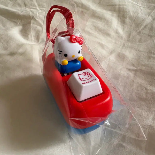 [BUNJANG] Hello Kitty Keycap Clicker Keychain / 키티 키캡 키링 클릭커