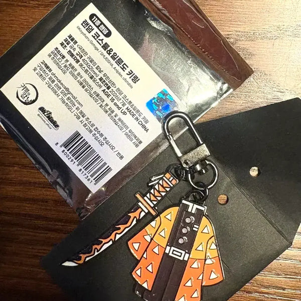 [BUNJANG] Demon Slayer: Kimetsu no Yaiba Zenitsu Random Costume Keychain / 판매 젠이츠 귀칼 귀멸의칼날 팝업 코스튬 랜덤 키링