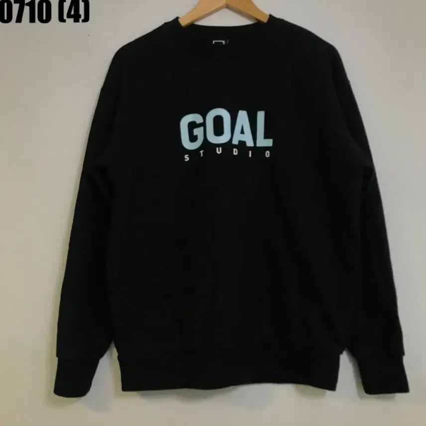[BUNJANG] GOAL STUDIO Sweatshirt Black / 골 스튜디오 맨투맨 블랙