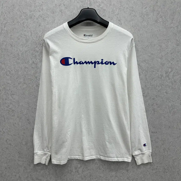 [BUNJANG] Champion Men's Long Sleeve T-Shirt Size 100/L / 100 챔피온 남자 롱슬리브 긴팔 티셔츠
