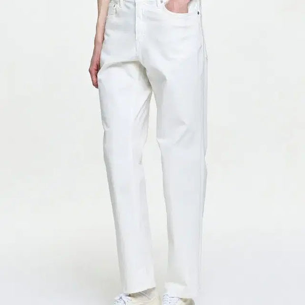 [BUNJANG] Hazzys Men's Stretch Cotton Pants White / 골프 헤지스 남성 스판 면바지 새상품