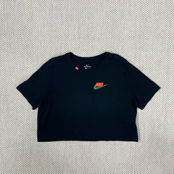 [BUNJANG] Nike Logo Cropped Short Sleeve T-Shirt / 나이키 로고 크롭 반팔 티셔츠