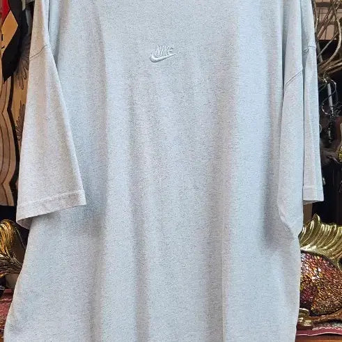 [BUNJANG] Nike Basic Logo T-Shirt Gray / 나이키 반팔티 그레이