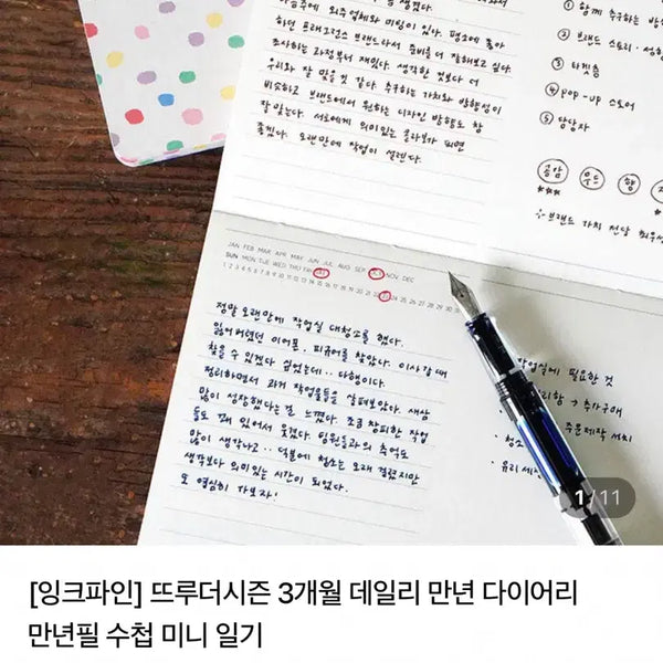 [BUNJANG] Rihoon 3-Month Daily Undated Planner / 리훈 3개월 데일리 만년 다이어리
