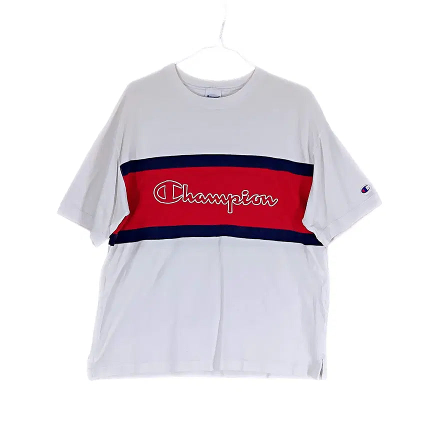 [BUNJANG] Champion Men's Sporty Loose Fit Cotton T-Shirt / 챔피온 남성 스포티한 루즈핏 반팔티 95 믹스 00646