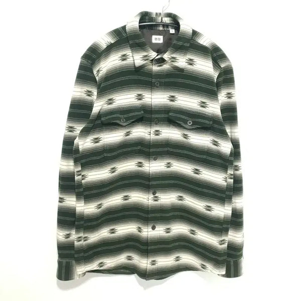 [BUNJANG] Uniqlo Fleece Pattern Shirt L / 유니클로 플리스 패턴 셔츠 L_M2131