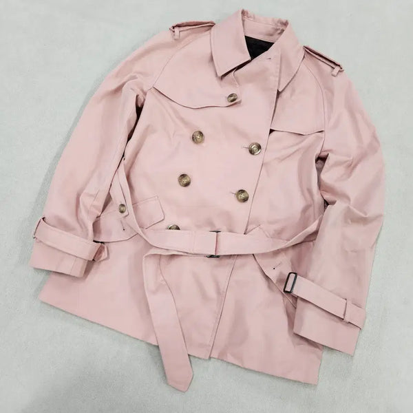 [BUNJANG] S Coach Women's Short Trench Coat / S 코치 여성 리드 숏 트렌치코트  0709Y