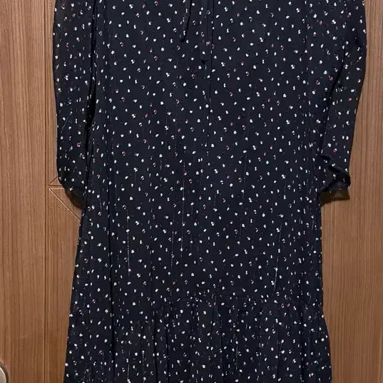 [BUNJANG] It MICHAA Printing Ruffle Dress Navy / 잇미샤 프린팅 러플 원피스