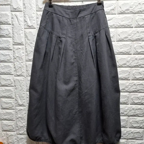 [BUNJANG] Linen Cotton Jar Balloon Skirt / 면.마 항아리  벌룬 스커트