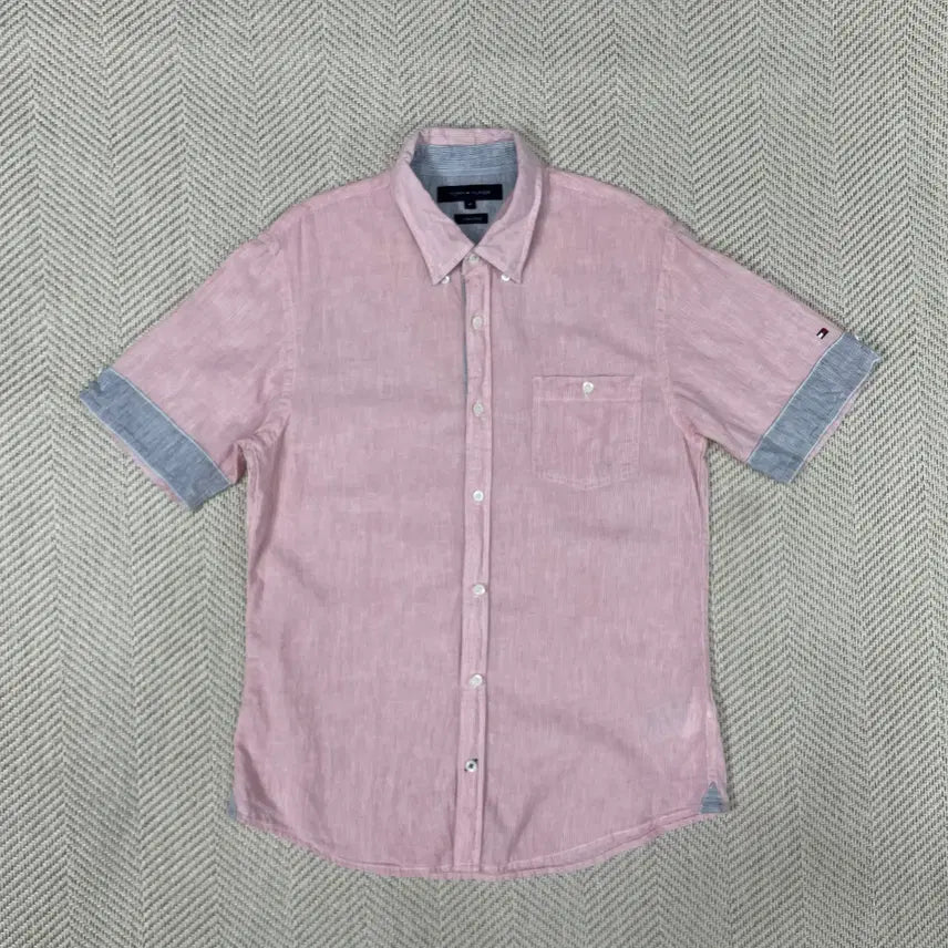 [BUNJANG] Tommy Hilfiger Pocket Short Sleeve Shirt / 타미힐피거 포켓 반팔 셔츠