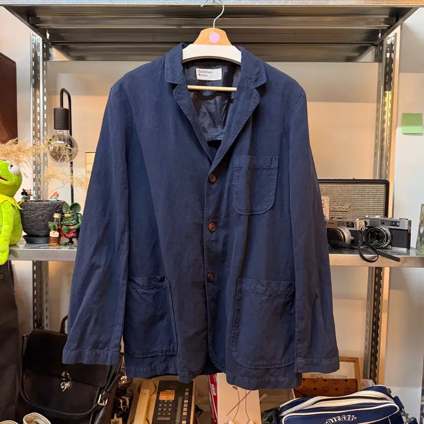[BUNJANG] Universal Works Linen Blend Work Jacket / 유니버셜 웍스 린넨 혼방 워크 자켓 초어자켓