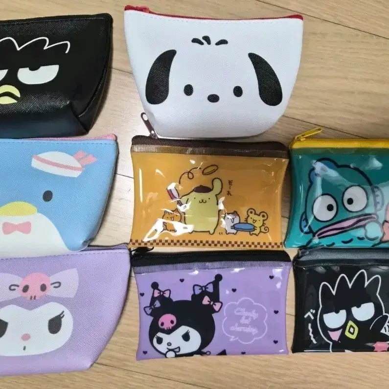 [BUNJANG] Sanrio Mini Pouch Coin Purse / 일본 다이소 산리오 미니 파우치 동전지갑 쿠로미 포챠코 폼폼푸린 한교동