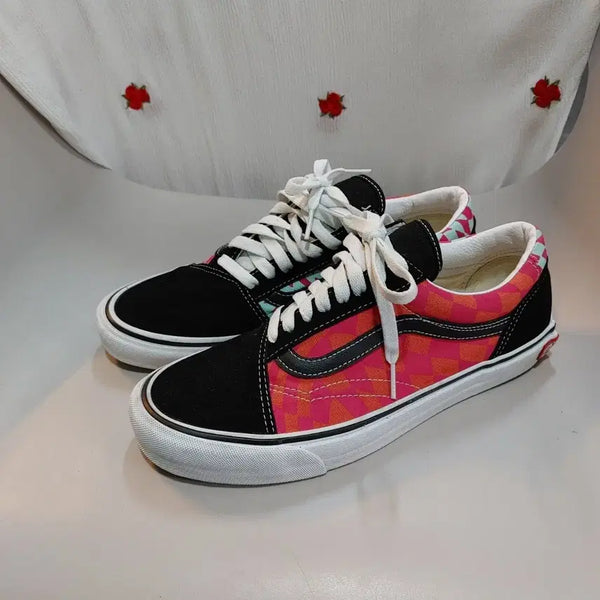 [BUNJANG] Vans Old Skool Twist Pink Check Sneakers 270mm / 반스 올드스쿨 트위스트 핑크 체크  270mm