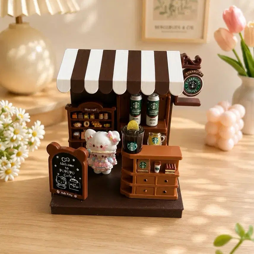 [BUNJANG] Hello Kitty Starbucks Miniature Set / 헬로키티 스타벅스 미니어처 세트