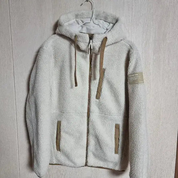 [BUNJANG] Black Yak Fleece Jacket White 90 / 블랙야크 뽀글이 후리스 자켓 화이트 90