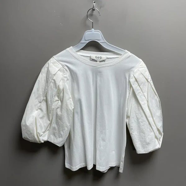[BUNJANG] S-New York Puff Sleeve Top / 씨뉴욕 퍼프 슬리브 탑