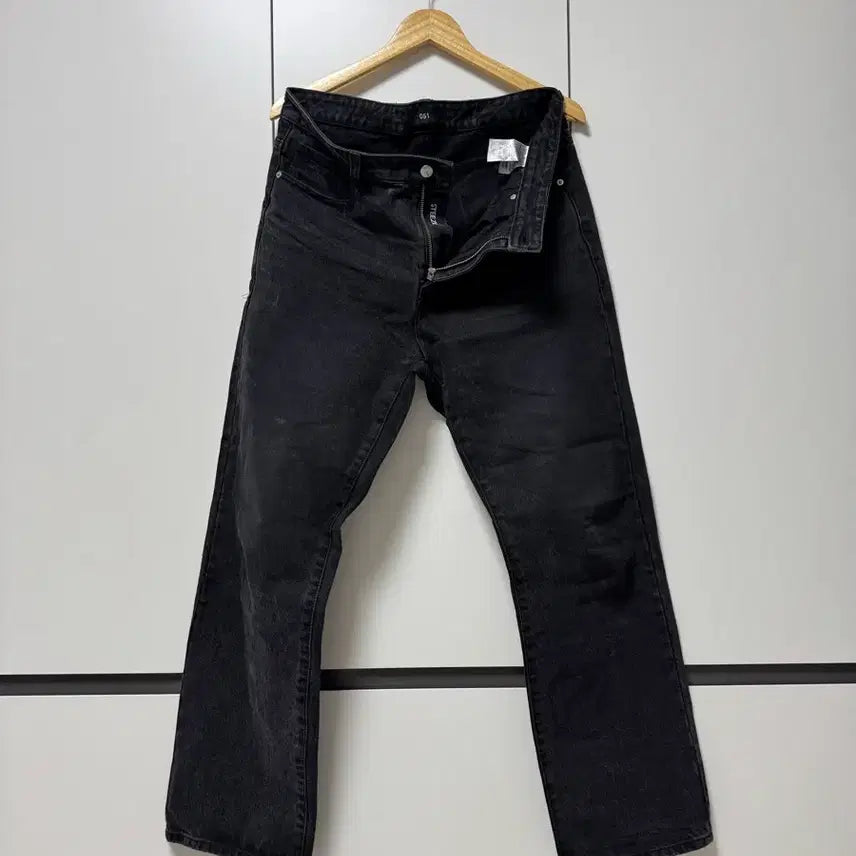 [BUNJANG] PLACK Jeans 051 Steez Black Denim Jeans Size 33 / [33]플랙진 051 스티즈 흑청데님