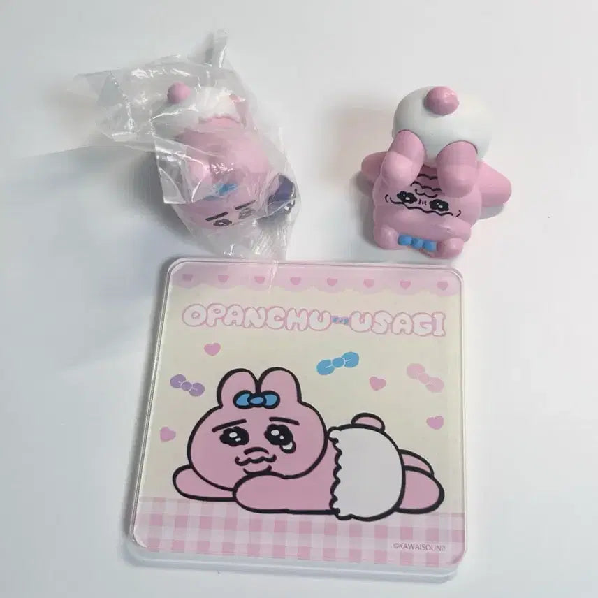 [BUNJANG] Pantsu Usagi Pantsu Rabbit Coaster Gachapon Figure Bundle Set / 오빤쮸우사기 빤쮸토끼 코스터 컵받침 가챠 피규어 일괄
