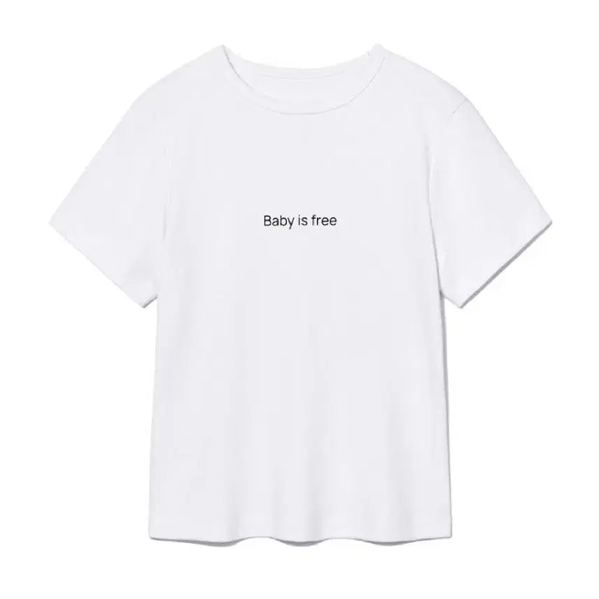 [BUNJANG] Glowny Baby is Free T-Shirt / 글로니 baby is free tee 반팔 티셔츠 glowny