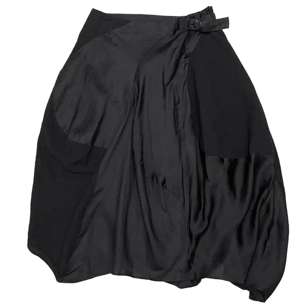 [BUNJANG] Gomme Asymmetric Skirt One Size Black / 고무 (Gomme)