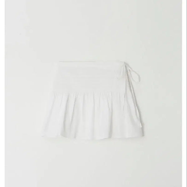 [BUNJANG] Leeds Pintuck Leaf Skirt White M / leeds 리즈 Pintuck leaf 스커트 화이트 M