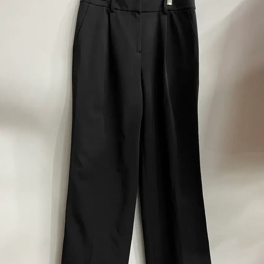 [BUNJANG] HAZZYS Black Wide-Leg Dress Pants / [HAZZYS] 블랙 와이드 슬랙스 정장바지 (70) 2.9