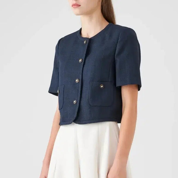 [BUNJANG] Kenneth Lady Calaris Crop Patch Pocket Jacket / 케네스레이디 칼라리스 크롭 패치포켓 자켓 (55사이즈)