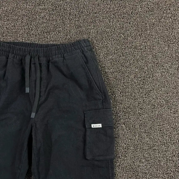 [BUNJANG] Snow Peak Cargo Black Jogger Pants / 스노우피크 카고 블랙 조거 팬츠