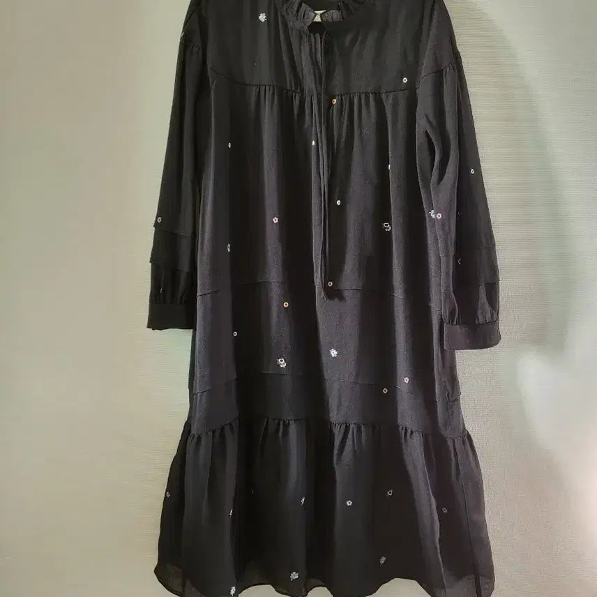 [BUNJANG] SJ SJ Embroidered Long Dress / 한섬 SJ SJ 자수 원피스
