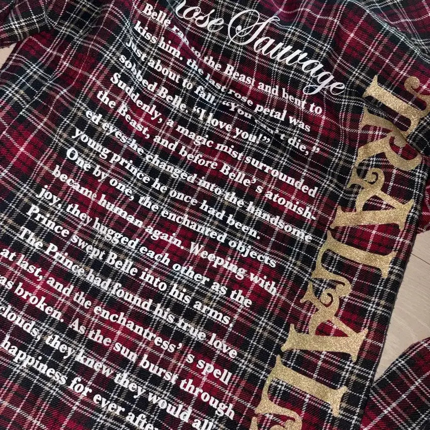 [BUNJANG] Vintage Tralala Check Red Shirt / 빈티지) 트랄랄라 체크 빨간 남방
